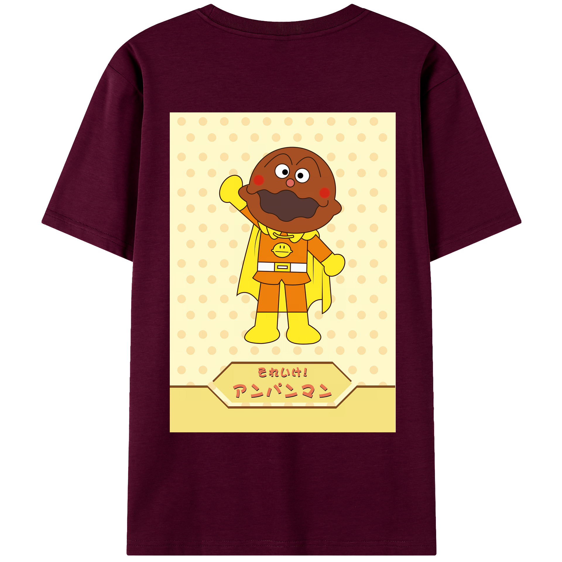 （画像用） アンパンマン Anpanman レディース半袖Tシャツ(バックプリント)